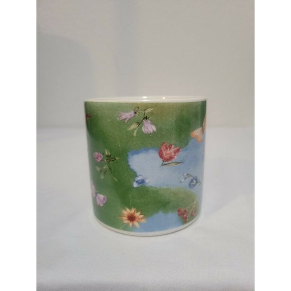 Winnie The Pooh Coffee Mug Simply Pooh Disney Flowers Butterflies Cup - Picture 4 of 6